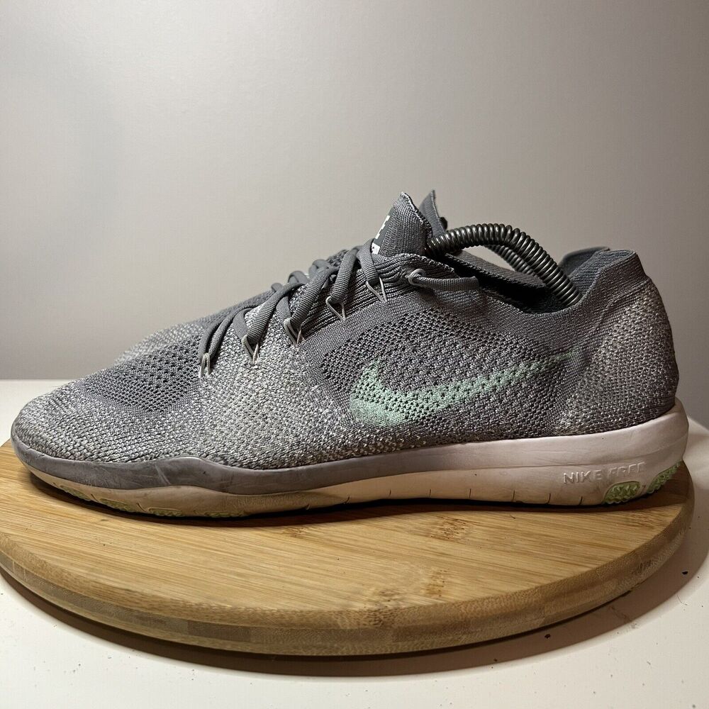 Nike Free Focus Flyknit 2 Women's Size 11.5 Training Shoes Gray 880630-003